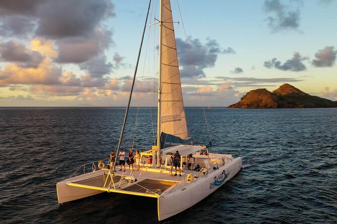 Champagne Sunset Sail in St. Lucia - A 5:00 pm sail that actually feels like a vacation evening