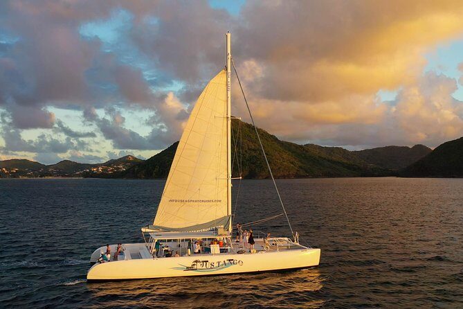 Champagne Sunset Sail in St. Lucia - Chasing the green flash on St. Lucia’s west coast