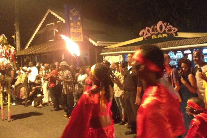 Friday Night Street Party in St. Lucia - The Gros Islet Street Party Stop: Walk the Seafood Lines and Follow the Music