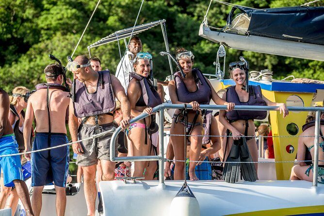 Piton Sunset Snorkel Cruise St. Lucia From Castries - Sugar Beach and Marigot Bay: sunset views with a fun onboard vibe