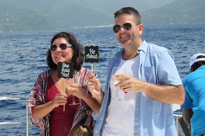 Private Luxury Catamaran Cruise in St. Lucia - Food and drinks: rum punch, local fruit snacks, and onboard comfort