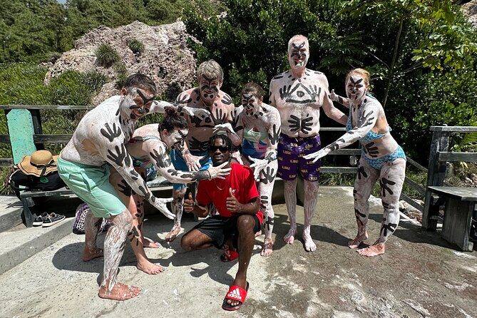 Sea and Land Tour in St. Lucia - Soufrière Sulphur Springs: mud bath fun plus real heat