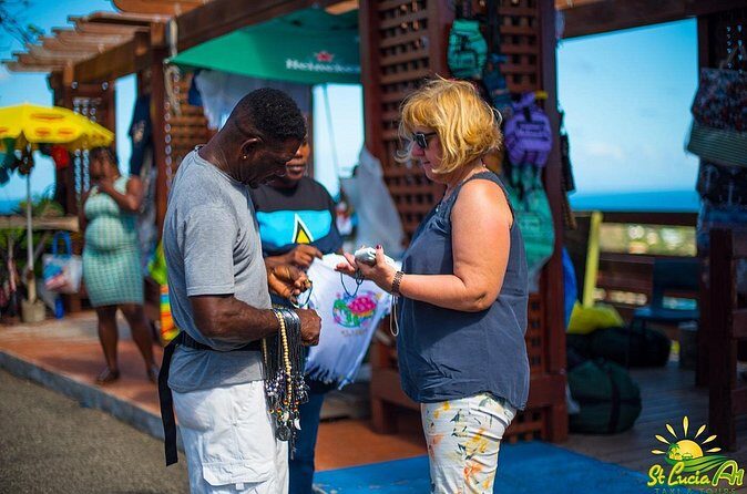 Soufriere Tour - Gems of the West - Stop 1: Soufriere Bay for Quick Orientation and Town Flavor