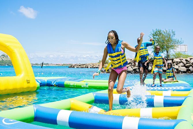 Splash Island Water Park in St Lucia - Splash Island Water Park: Reduit Beach, Wibit Inflatable Fun