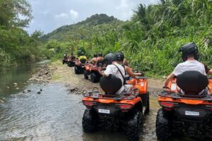St Lucia ATV Tour : Waterfall, Plantation, Beach and Distillery - The ATV lesson that makes first-time riders feel normal