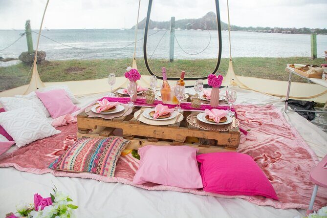 St Lucia Beachfront Sunset Picnics - Where it starts: Landings Hotel Beachfront and a simple 3:00 pm schedule