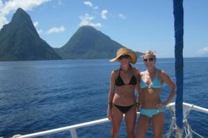 St Lucia Catamaran Day Sailing and Sightseeing Tour - North Island pickup and the 8:10 morning rhythm
