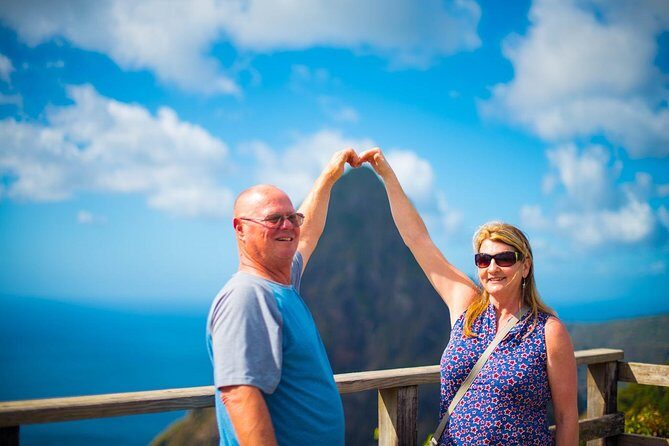 St Lucia Cruise Ship Excursion - Tet Paul Nature Trail: Pitons views with a walking price tag