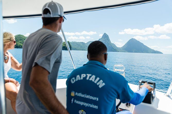St Lucia Full-Day Catamaran Sightseeing Cruise With Snorkeling - Toraille Waterfall: a quick swim break with short but sweet timing