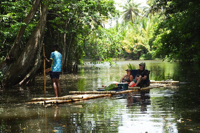 St. Lucia Private Bamboo Rafting Experience - The local Carl stop and beach turnaround timing