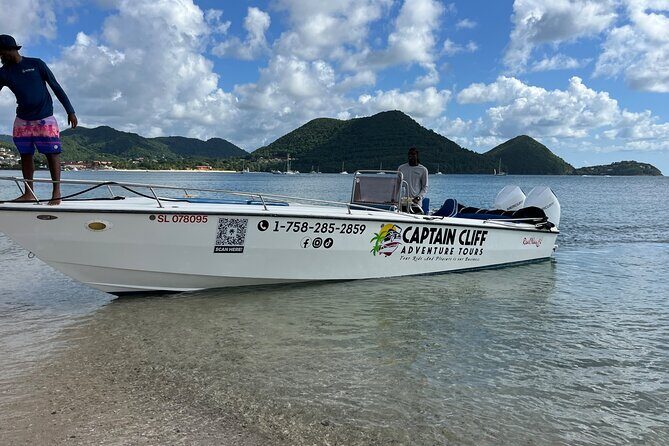 St. Lucia Private Boat to Soufriere:Snorkeling, Sightseeing,Beach - First stop: sailing out of Castries harbor