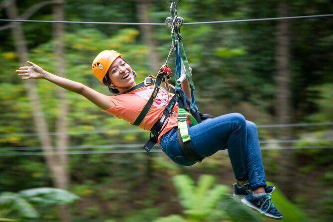 St Lucia Ultimate 3: Aerial Tram, Zipline and Hiking at Rainforest Adventures - Orientation, Safety Gear, and the Training Line